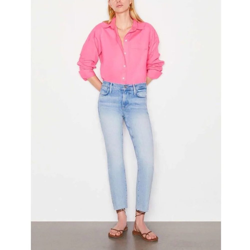 FRAME Le High Straight Jeans In Kerwin Size 26